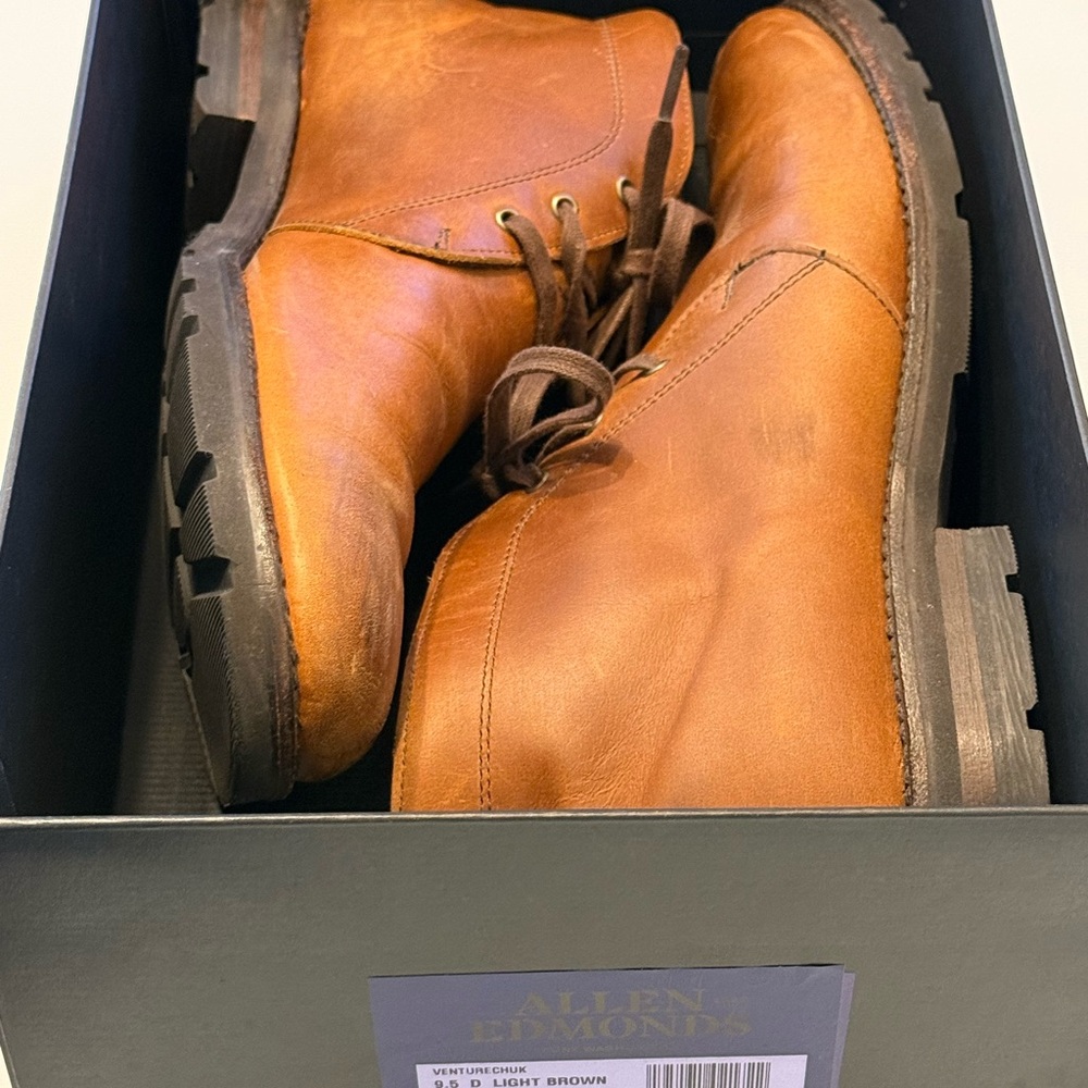 Allen Edmonds Brown Chukka Boots - Picture 10 of 11